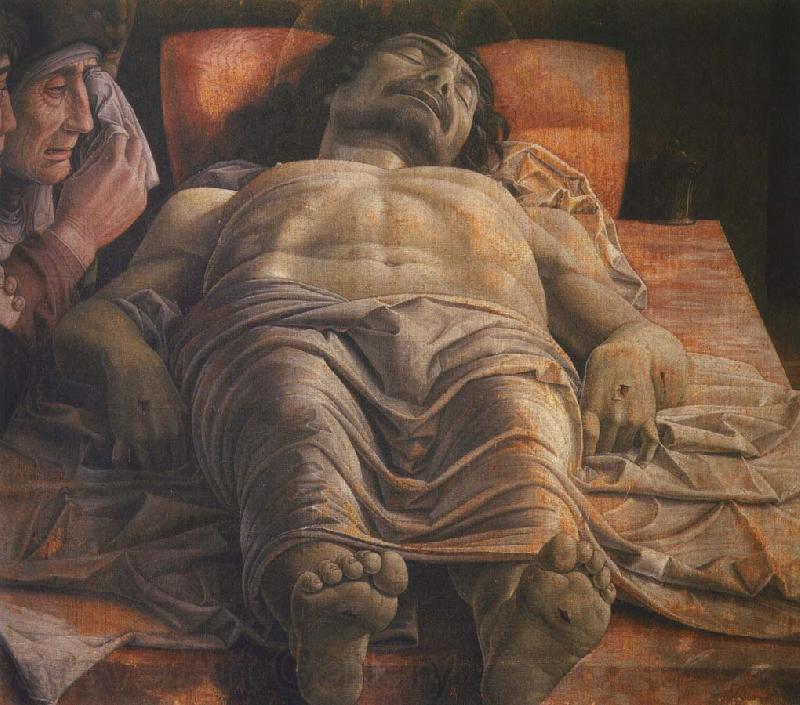 Andrea Mantegna klagan over den dode kristus France oil painting art